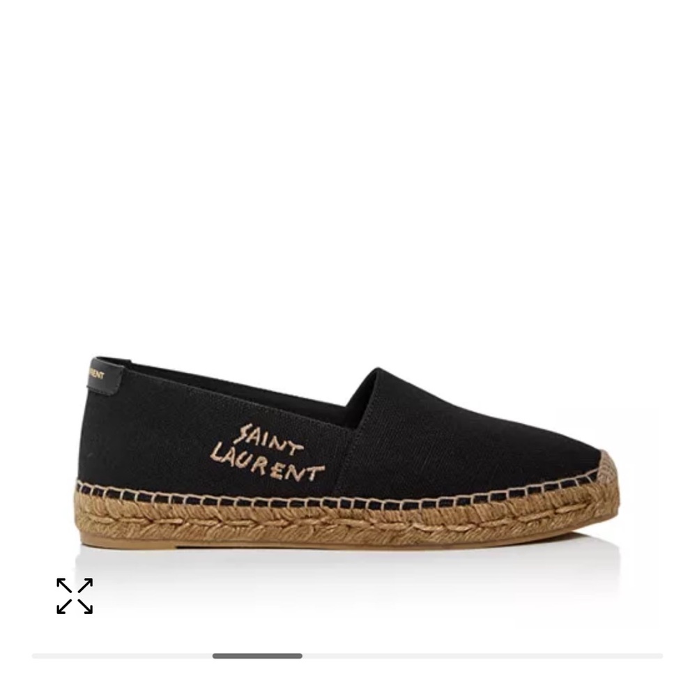 YSL Embroidered Espadrilles in Canvas